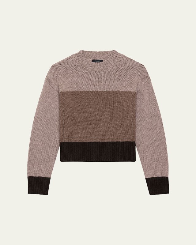 Color-Block Crewneck Sweat